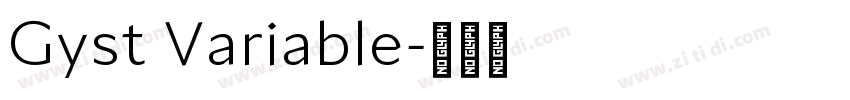 Gyst Variable字体转换